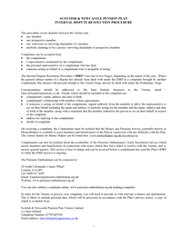 Internal Dispute Resolution Procedure