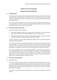 Statement of Investment Principles