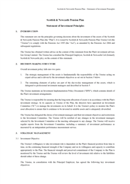 Statement of Investment Principles